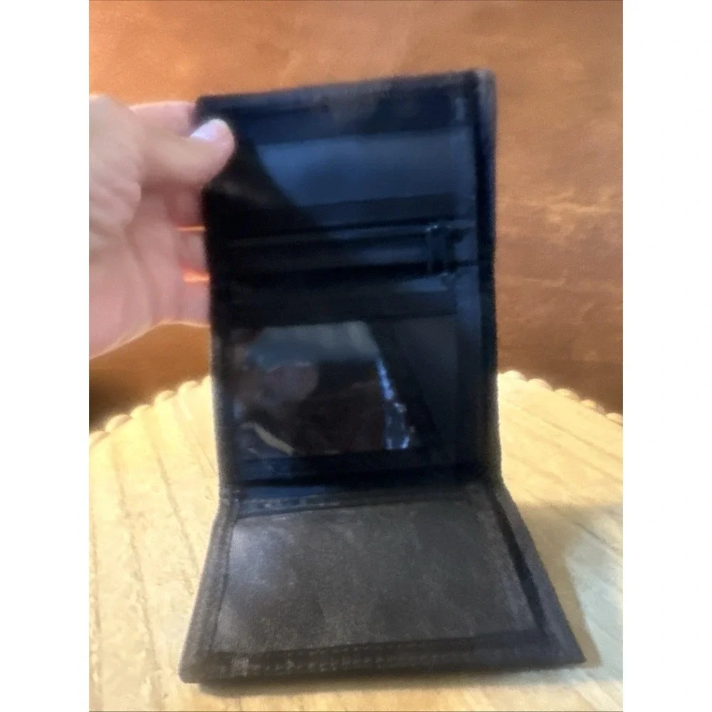 Y2K  Ash Creek Leather Wallet,Black*
